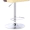 Armen Living Storm Barstool in Chrome finish with Walnut wood and Cream Faux Leather LCSTBAWACR - alternate 5